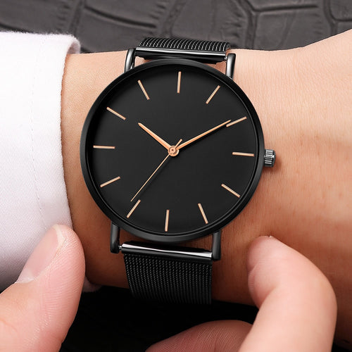 Free Shipping Women Watch Mesh Stainless Steel Bracelet