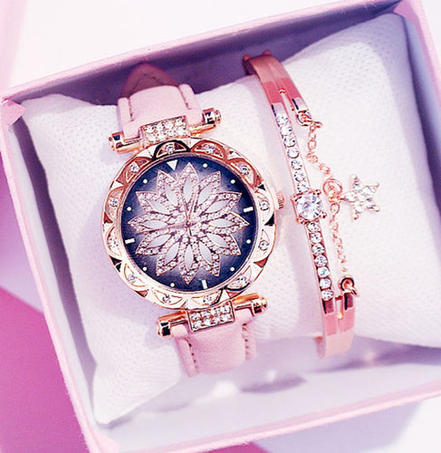 2019 Women Watches Bracelet set Starry Sky